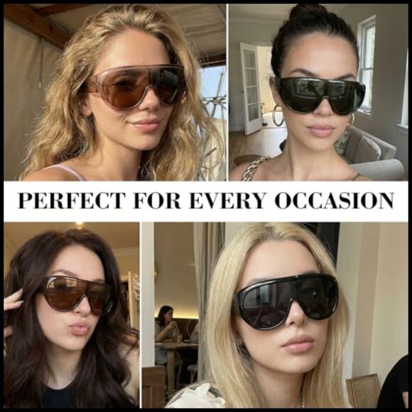 Oversized Sunglasses with UV Protection for Driving and Outdoor Activities main image 4